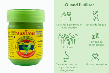 Lot de 2 Yadom Hong Thai – Inhaler Thaï Traditionnel🌿