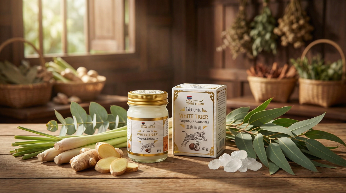 Royal Thai Herb Balm - WHITE TIGER BALM